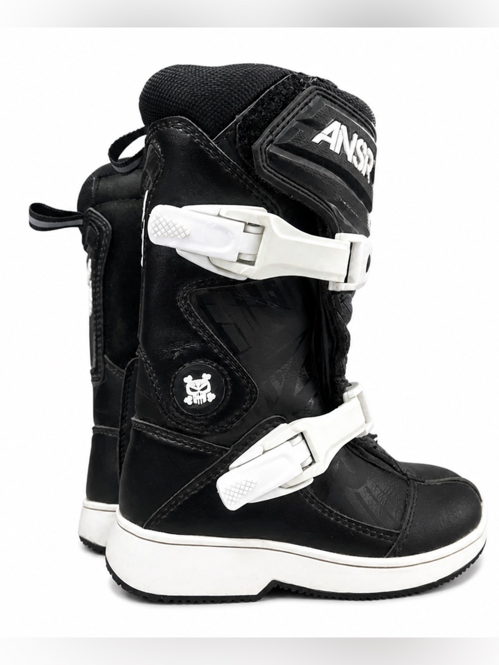 ANSR Kids' Black Off road Dirt bike Boots used size k12